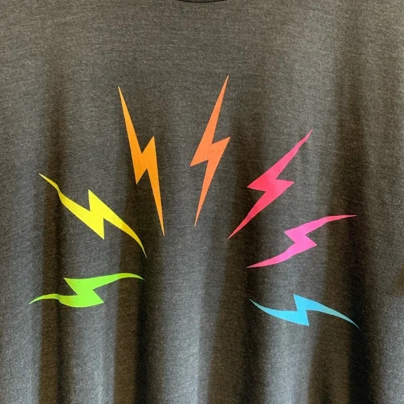 Aviator Nation Lightening Bolt Rainbow Tee - Picture 2 of 6